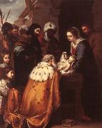 MURILLO, Bartolome Esteban Adoration of the Magi oil on canvas